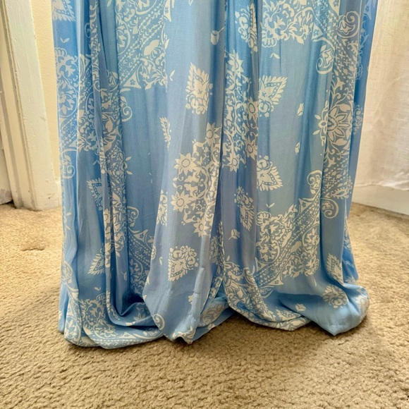 TORRID Powder Blue and White Bandana Maxi Dress - Picture 6 of 11